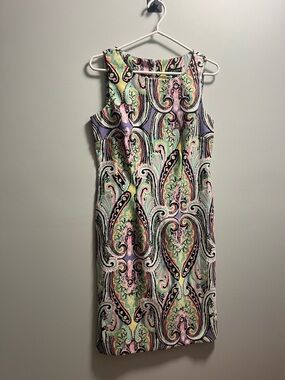 Jessica Paisley Midi Dress in Pastel Pink, Mint & Lavender